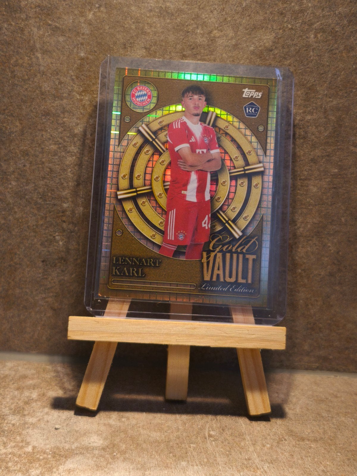 Lennart Karl Topps Gold Vault Limited Edition Kaart, Ophalen of Verzenden, Zo goed als nieuw, Buitenlandse clubs, Spelerskaart