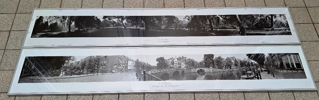 Aluminium panorama fotolijst voor poster, fotocollages, Ophalen, Gebruikt, 125 cm, Metaal