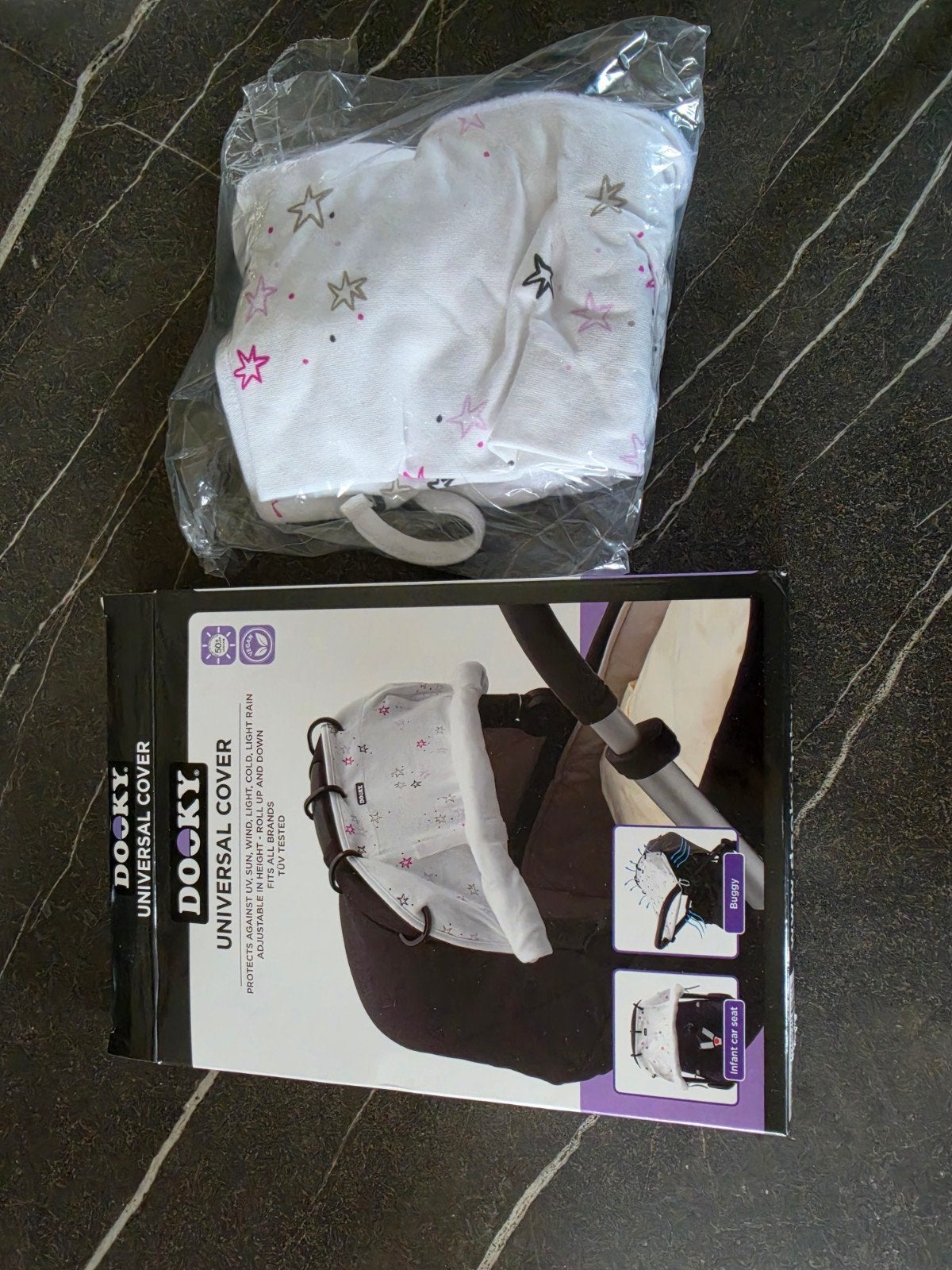 Dooky Hoody en Universal Cover voor autostoel/kinderwagen, Ophalen of Verzenden