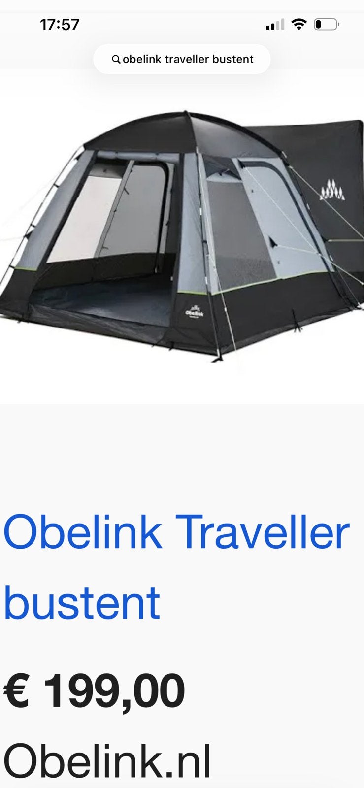 Obellink Traveller bustent, Ophalen, Gebruikt, Tot en met 2