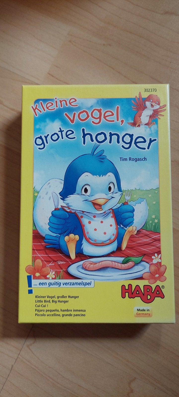 HABA Kleine Vogel, Grote Honger - Een guitig verzamelspel, Hobby en Vrije tijd, Drie of vier spelers, Ophalen of Verzenden, Zo goed als nieuw