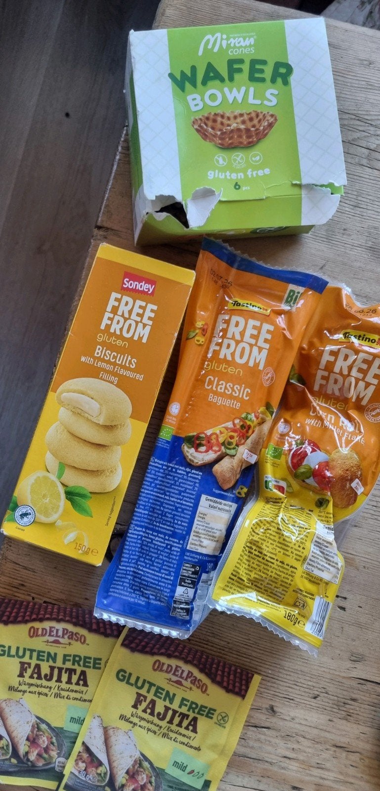 Gratis op te halen gluten vrije boodschapjes, Ophalen