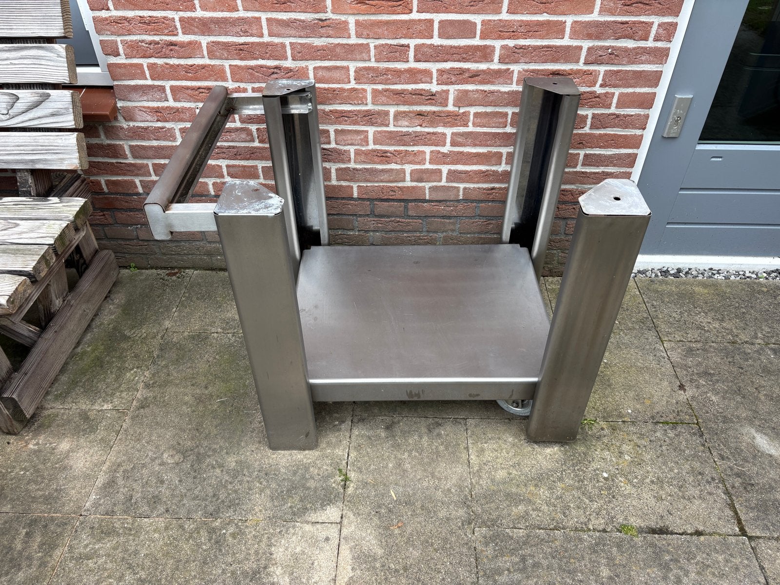 Verrijdbaar onderstel Alfa 5 Minuti pizzaoven + hoes, Tuin en Terras, Ophalen, Zo goed als nieuw, Vrijstaand
