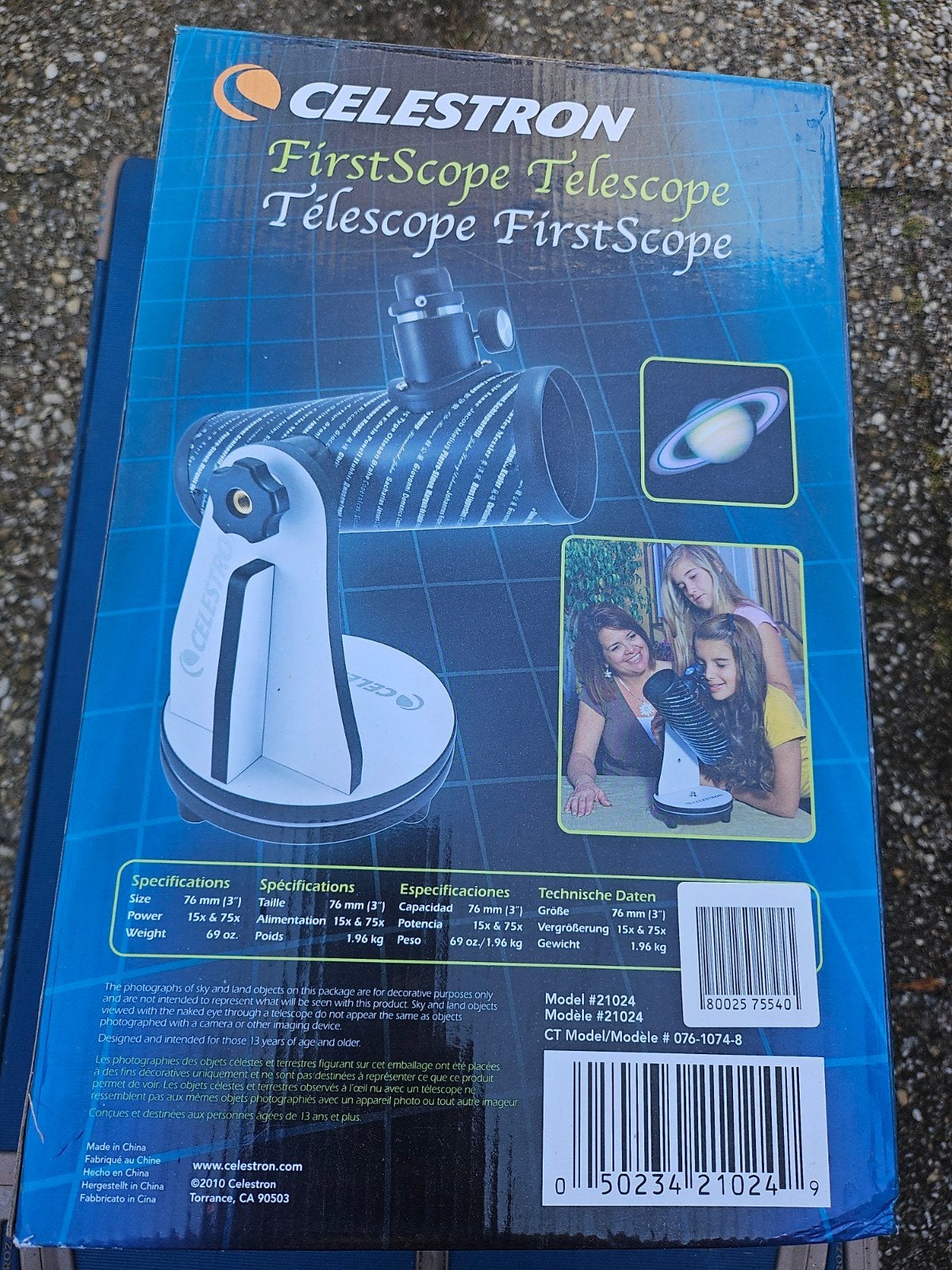 Celestron FirstScope Telescoop - Nieuw in doos, Audio, Tv en Foto, Optische apparatuur | Telescopen, Ophalen, Nieuw, Minder dan 80 mm