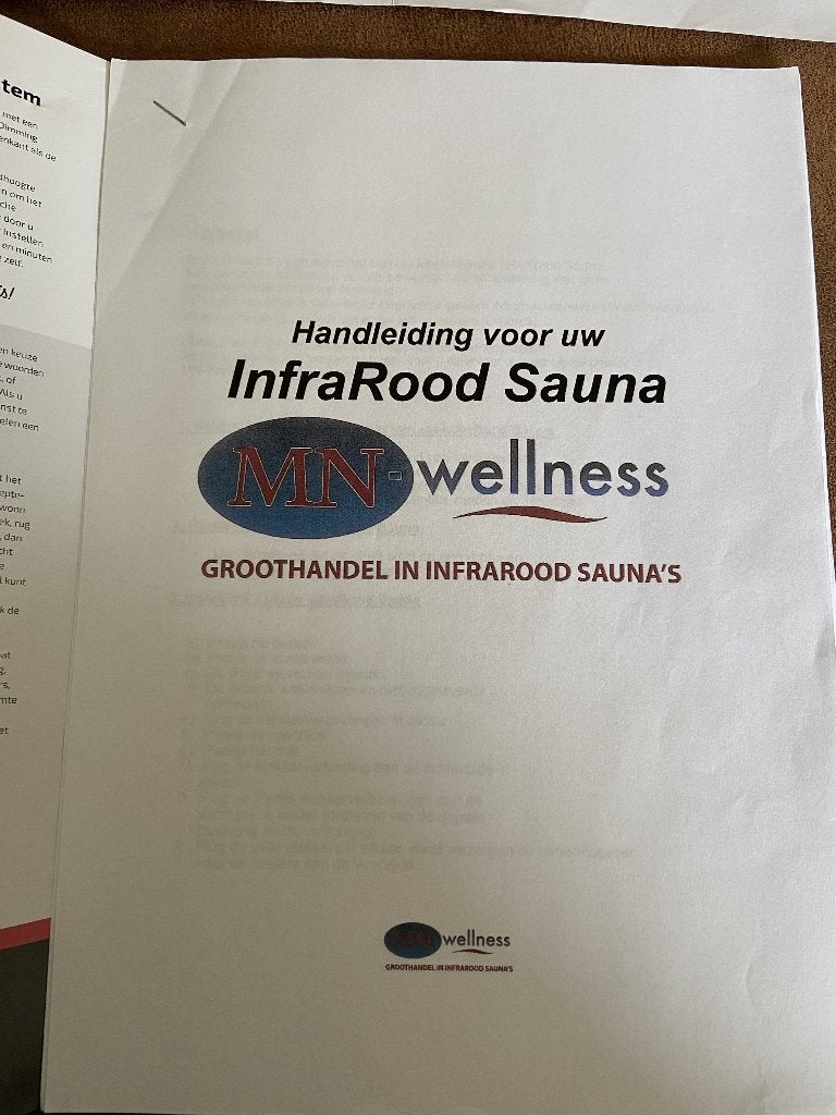 1 pers. infrarood sauna, Sport en Fitness, Ophalen, Zo goed als nieuw, Infrarood, Complete sauna