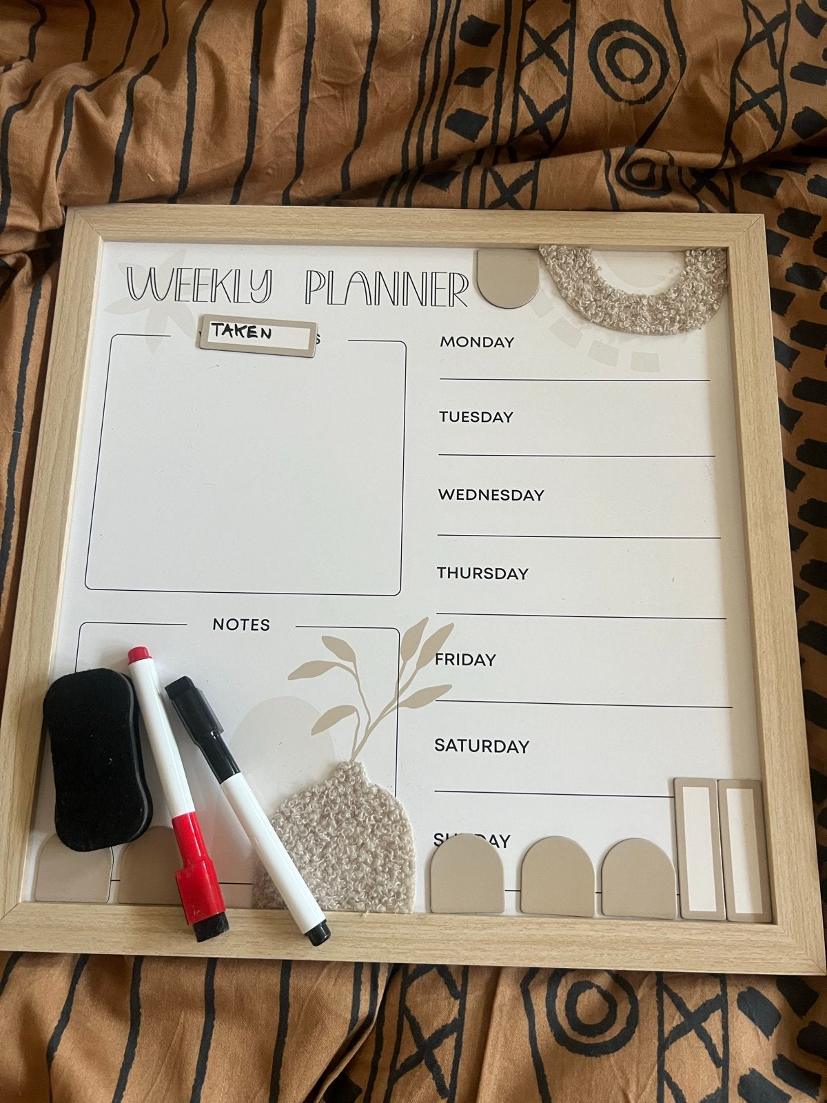 Weekplanner magneetbord, Ophalen of Verzenden