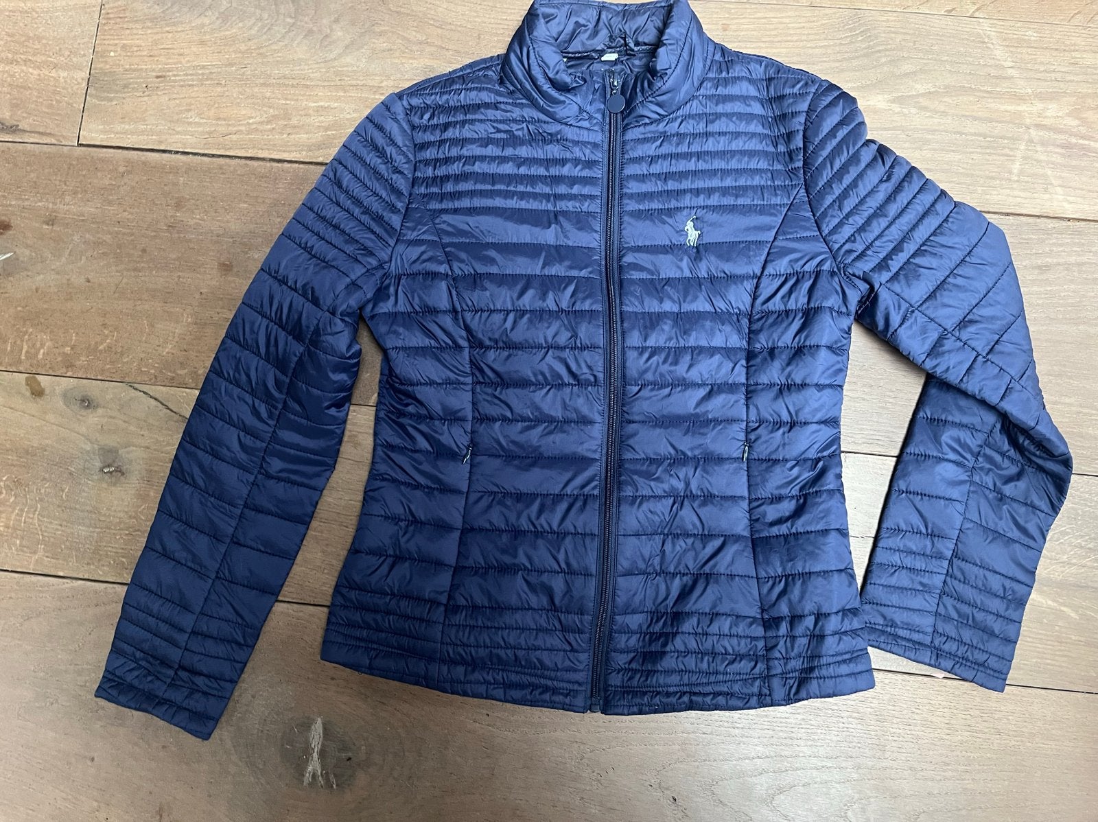 Polo Ralph Lauren Lichtgewicht Gewatteerde Jas Maat L, Ophalen of Verzenden, Gedragen, Maat 42/44 (L), Blauw