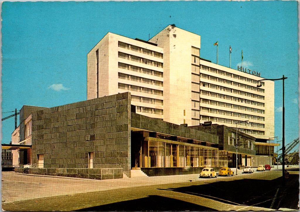 Hilton Hotel - Rotterdam (1965), Verzamelen, Verzenden, 1960 tot 1980, Gelopen, Zuid-Holland