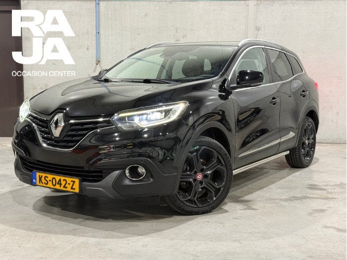 Renault Kadjar 1.2 TCe Extase NAP BOSE LEDER PANO CRUISE VOL, Auto's, Gebruikt, 4 cilinders, Zwart, Bedrijf