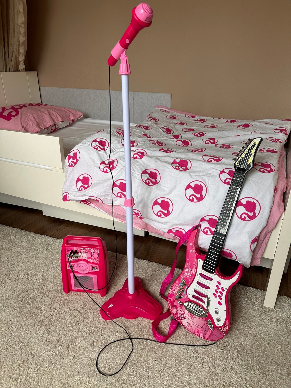 Speelgoed gitaar set roze, Ophalen of Verzenden, Zo goed als nieuw, Meisje