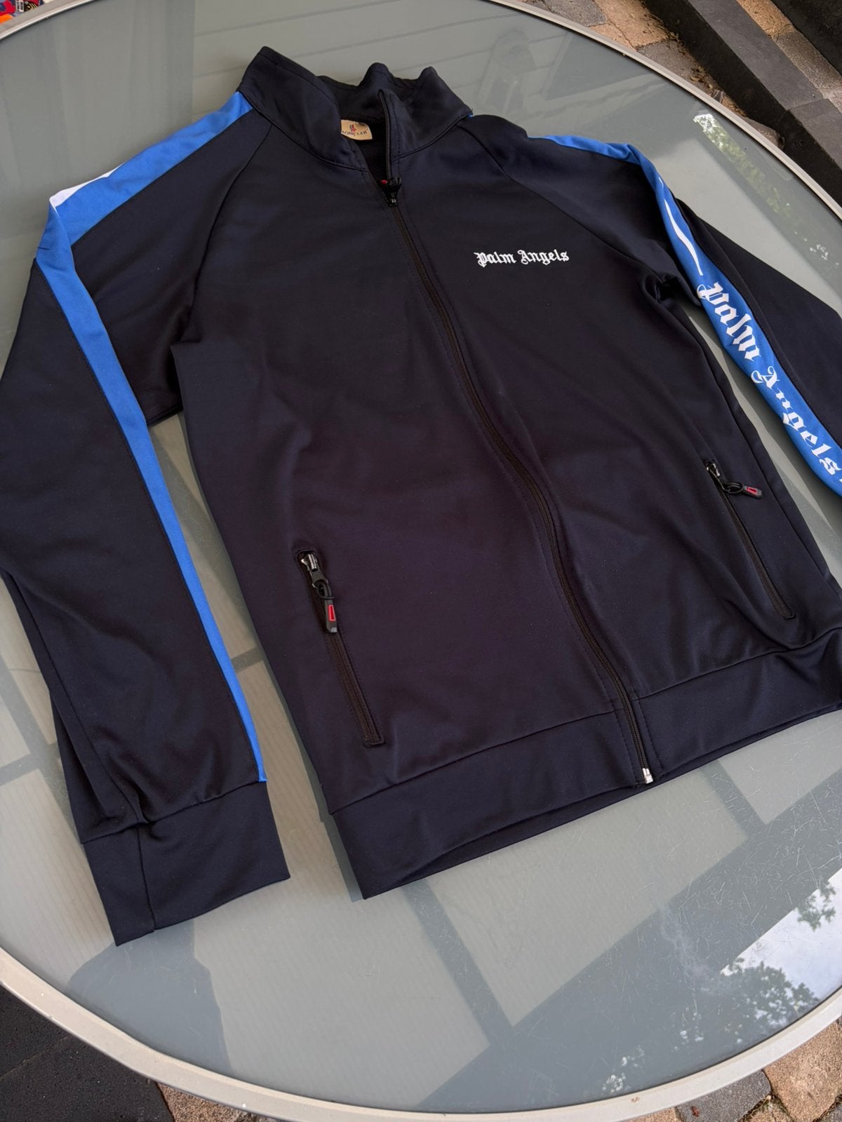 Palm Angels/Moncler vest, Maat 52/54 (L), Blauw, Ophalen of Verzenden, Zo goed als nieuw