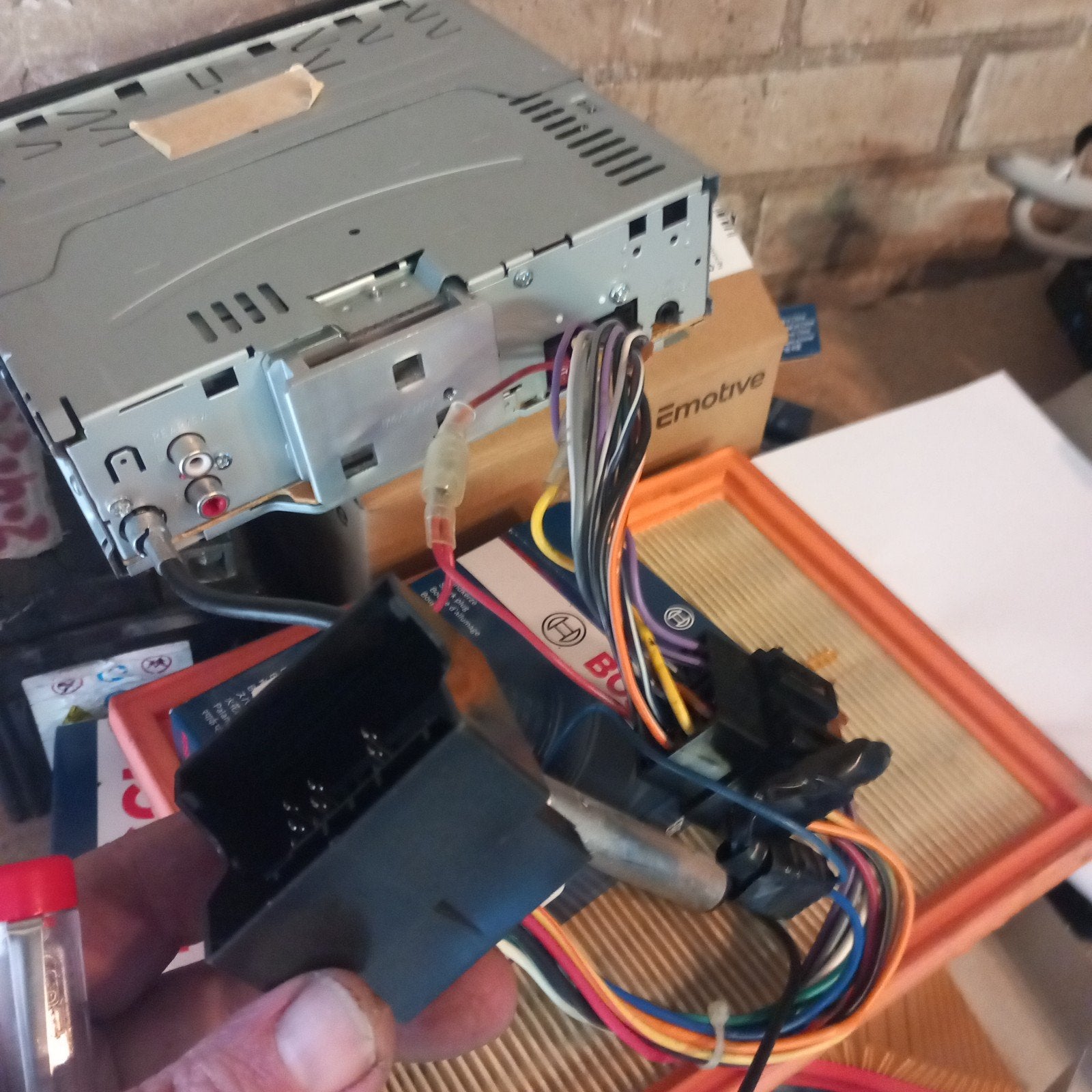 JVC KD-R521 Autoradio met bedrading voor mini cooper, Auto diversen, Autoradio's, Ophalen of Verzenden, Gebruikt