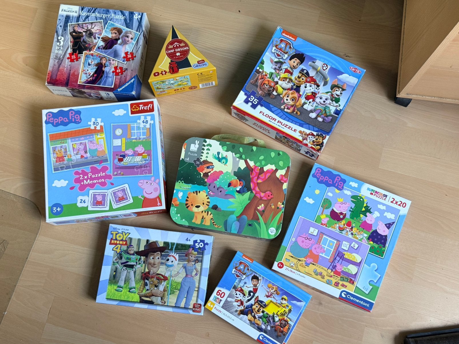 8 kinderpuzzels, 20-50 stukjes, Ophalen, 10 tot 50 stukjes, Gebruikt, 2 tot 4 jaar