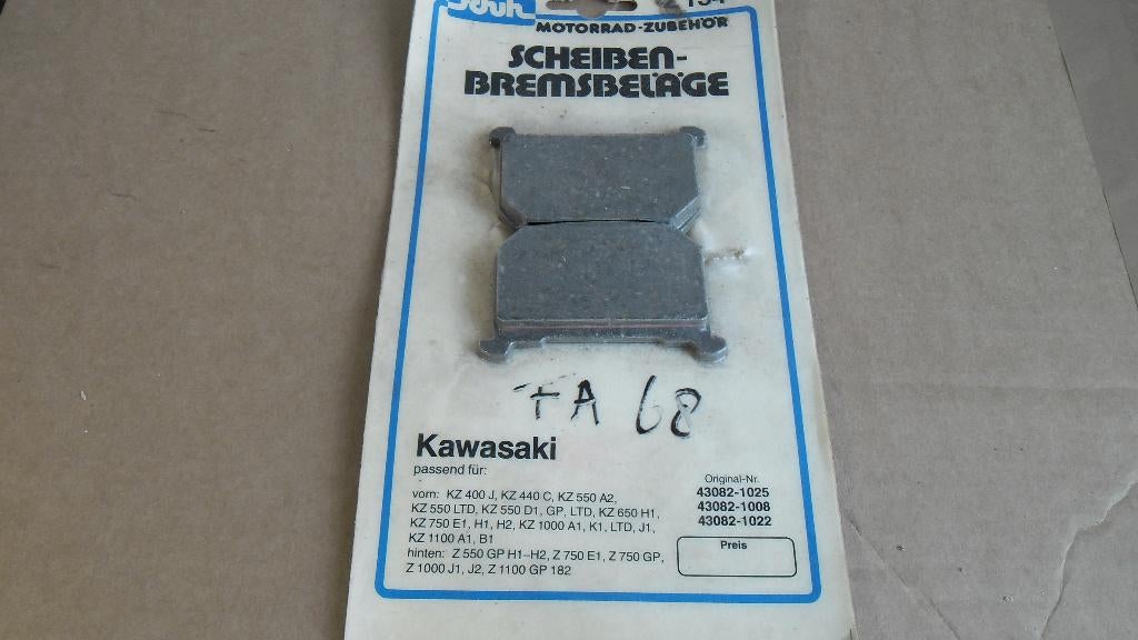 remblokken z gpz kh 250 400 500 550 650 750 1000 1100 1300, Motoren, Ophalen of Verzenden, Nieuw