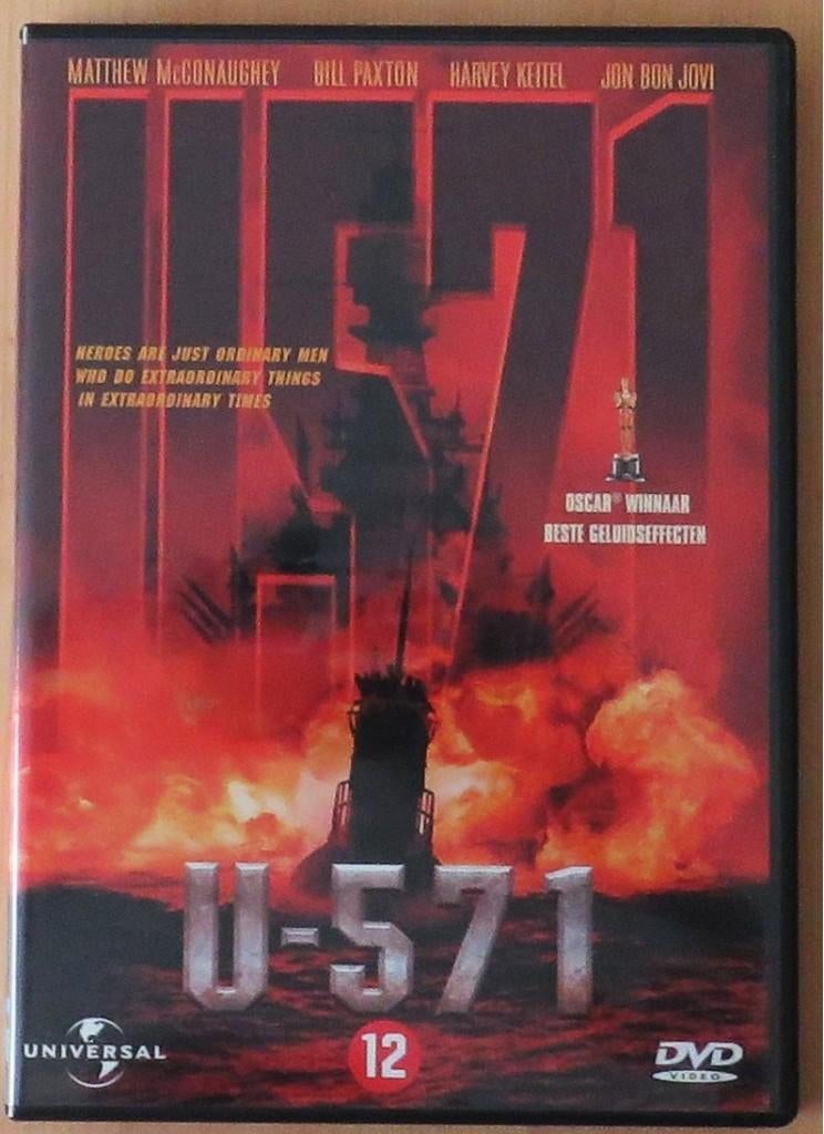 DVD U-571 (2000) Matthew McConaughey, Bill Paxton, Vanaf 12 jaar, Ophalen, Zo goed als nieuw, Oorlog