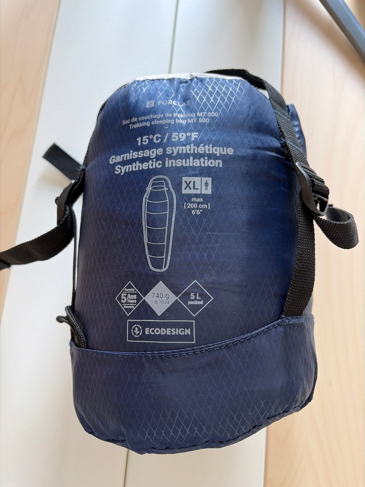 Decathlon Forclaz MT 500 slaapzak - XL - 1 keer gebruikt, Ophalen of Verzenden, Zo goed als nieuw