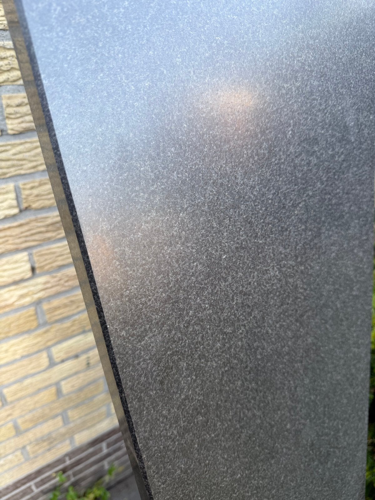 Grote donkergrijze granieten plaat, Ophalen, Gebruikt, Overige metalen