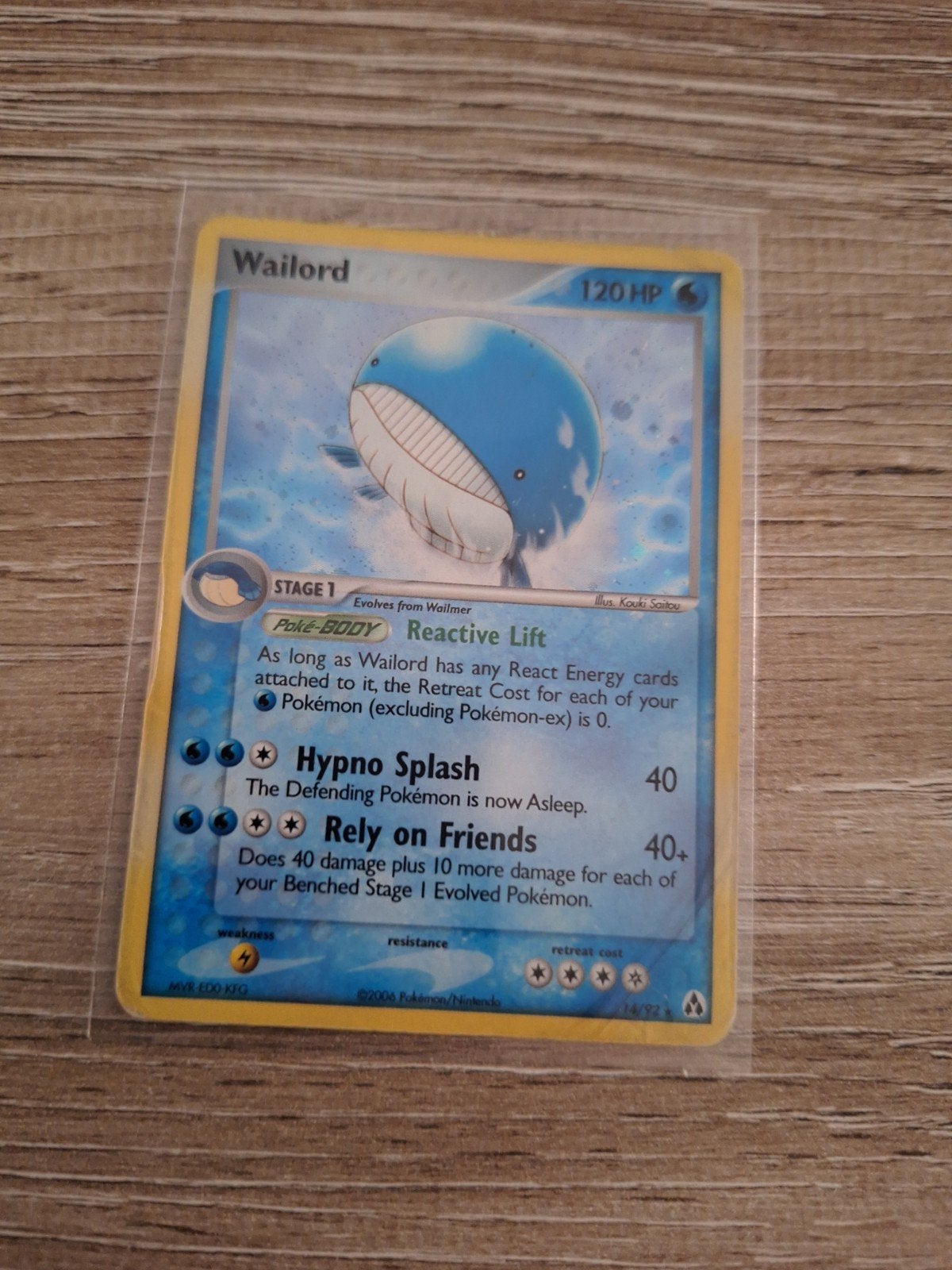 Wailord holo 2006 pokemon vintage, Ophalen of Verzenden