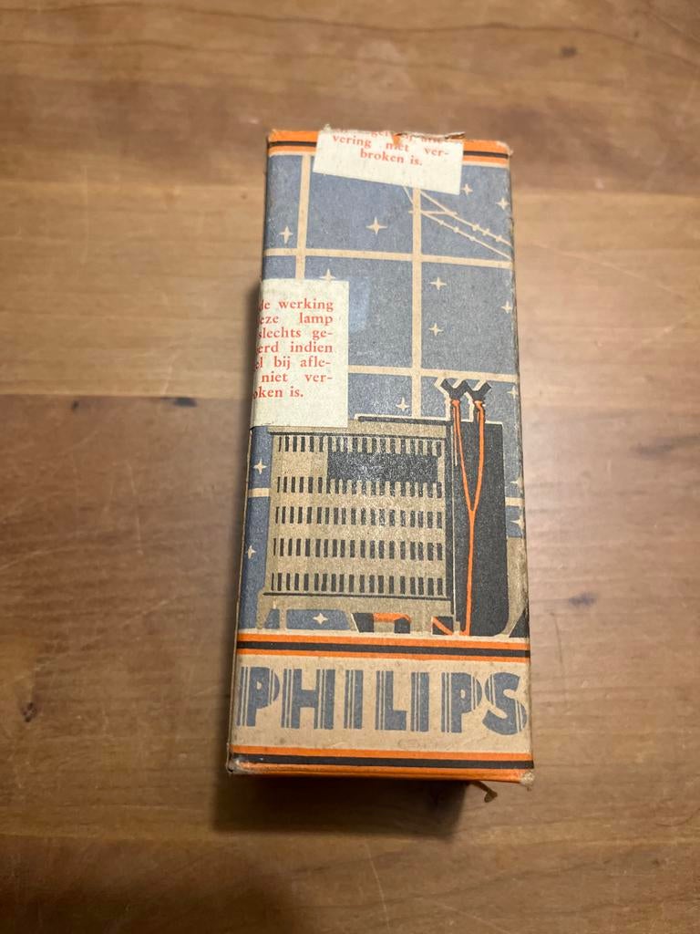 Vintage Philips gloeilamp in originele verpakking, Ophalen of Verzenden
