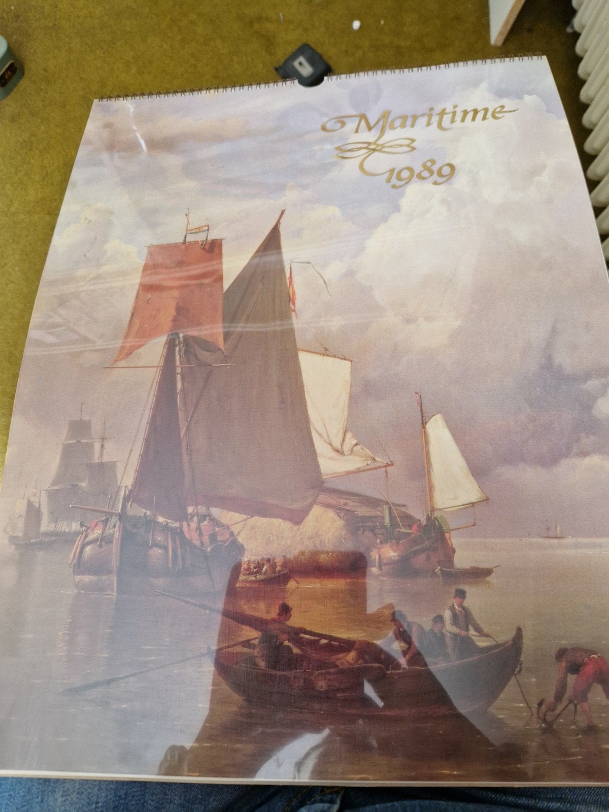 Maritieme Kalender 1989 - Klassieke Scheepsschilderijen, 50 – 75, Gebruikt, Oorspronkelijke maker, Ophalen of Verzenden