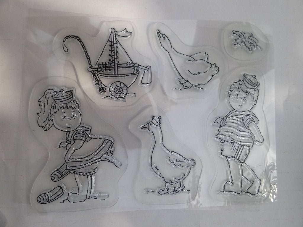 stempel Kars strand, Ophalen of Verzenden, Zo goed als nieuw, Clearstamp