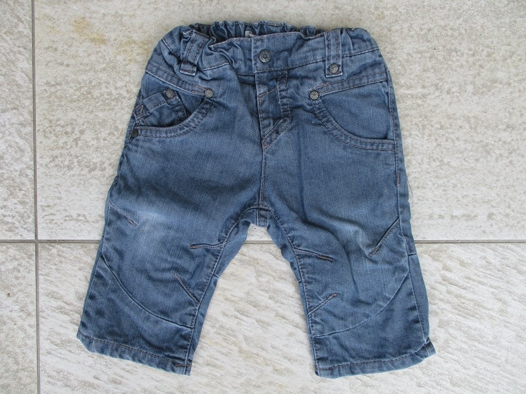 Name it lange broek blauw spijkerbroek ZGAN maat 68 gevoerd, Broekje, Ophalen of Verzenden, Zo goed als nieuw, Name It