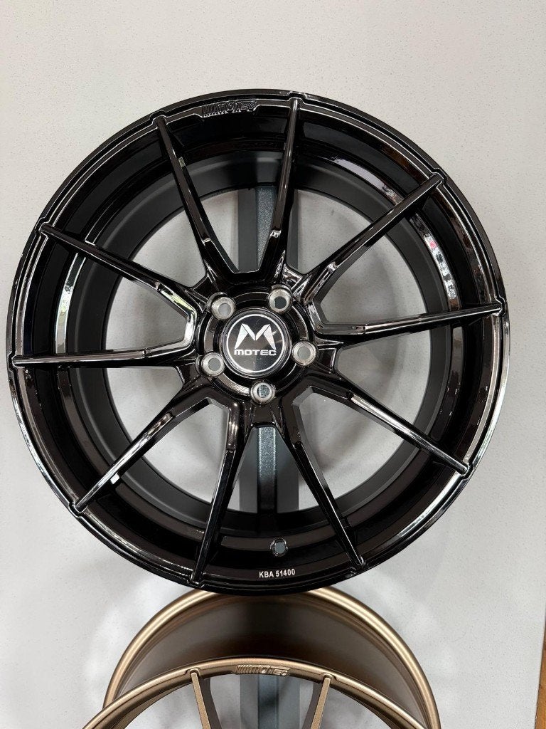 Motec Ultralight 8.5x19 5x112 et43 Zilver, Zwart & Mat Brons, 19 inch, Velg(en), Nieuw, Ophalen of Verzenden