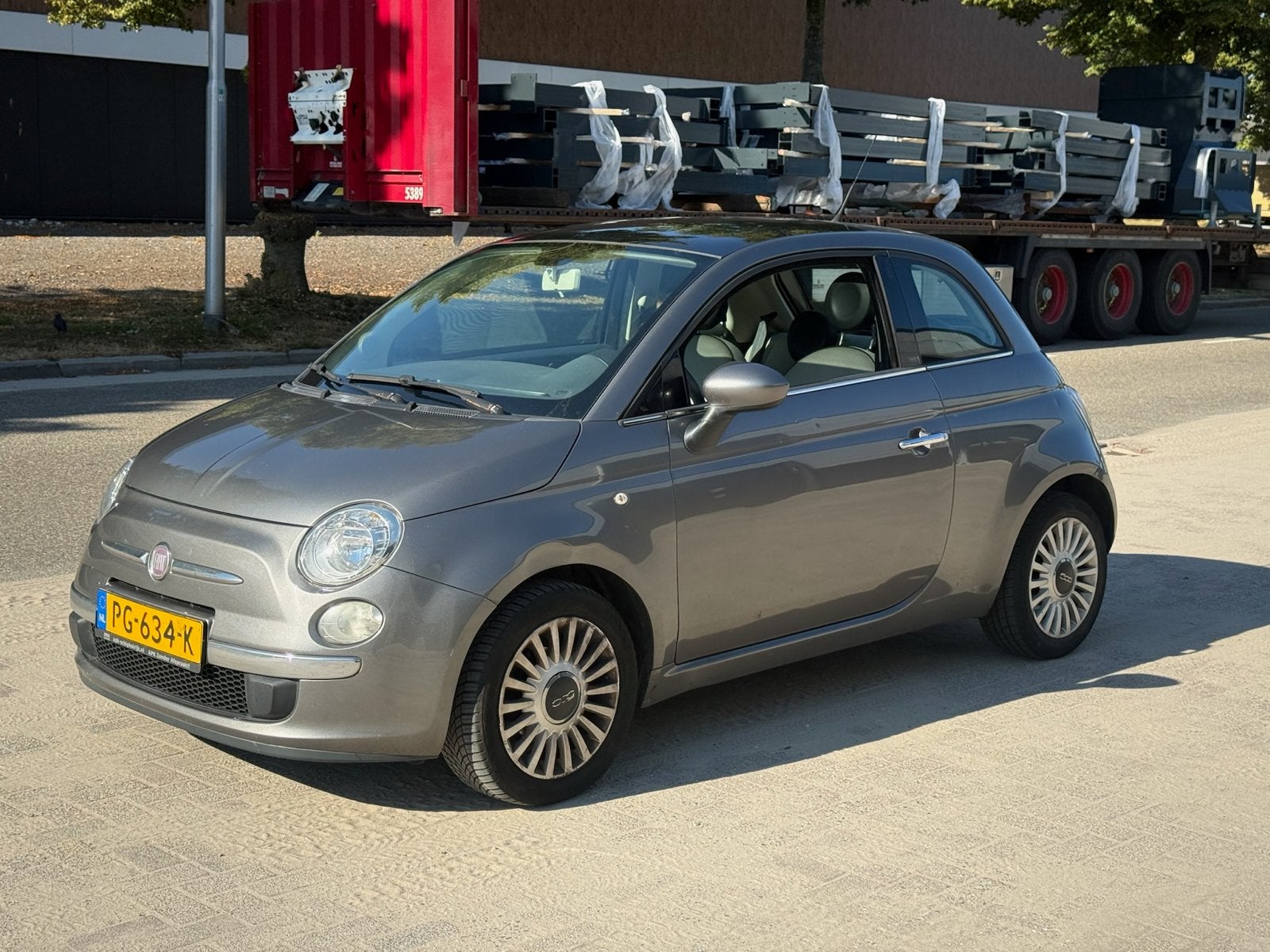 Fiat 500 1.2 C 2010 Grijs, 1242 cc, 4 cilinders, 840 kg, Bedrijf