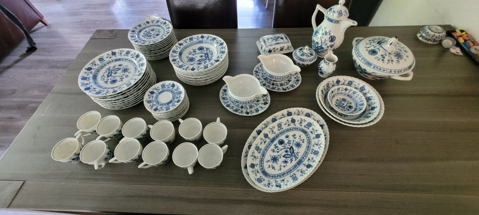 Prachtig royal tettau  Servies - Echt Kobalt, Ophalen