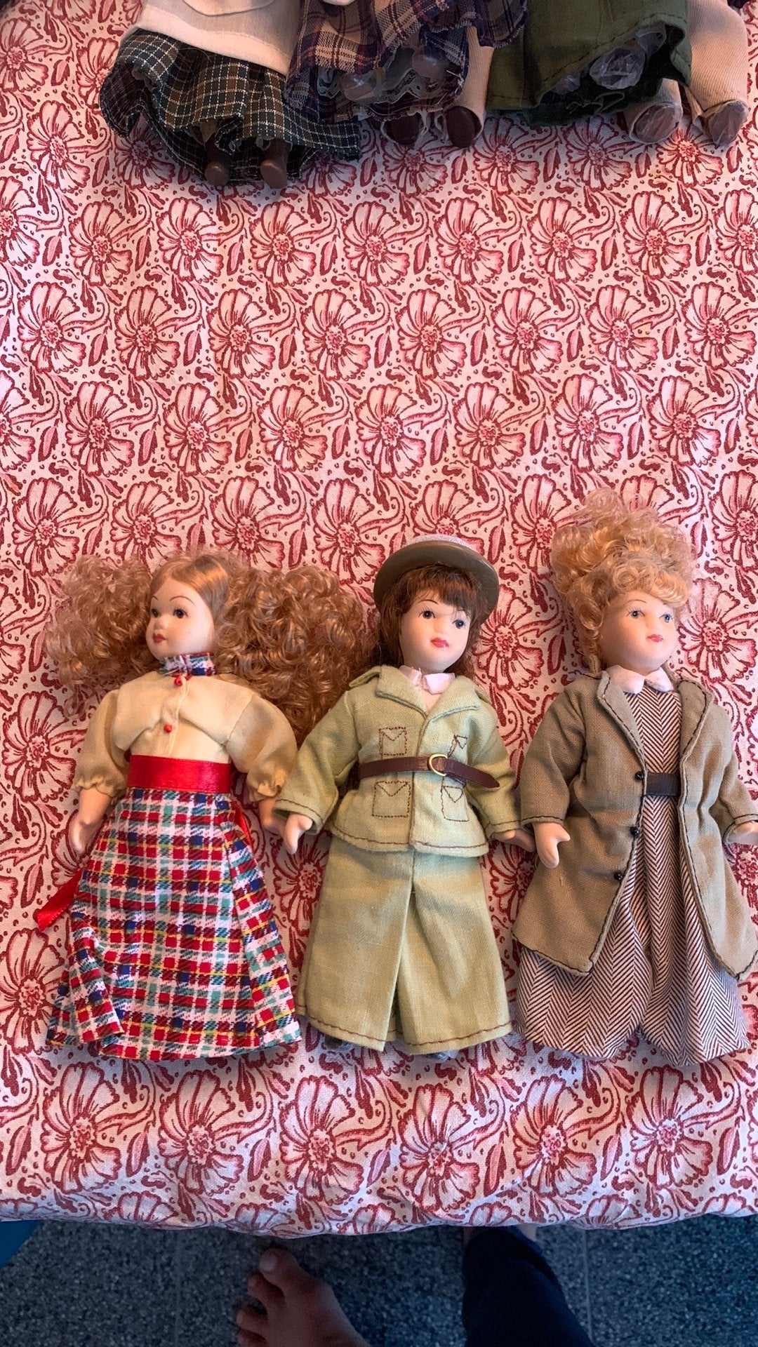 Prachtige porceleinen poppetjes poppenhuis, Ophalen of Verzenden, Zo goed als nieuw