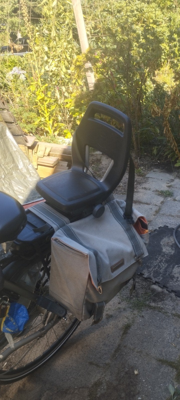 Qibbel junior 6+ Fietsstoeltje achter met voetsteuntjes, 15 t/m 25 kg, Achterzitje, Voetsteuntjes, Ophalen of Verzenden