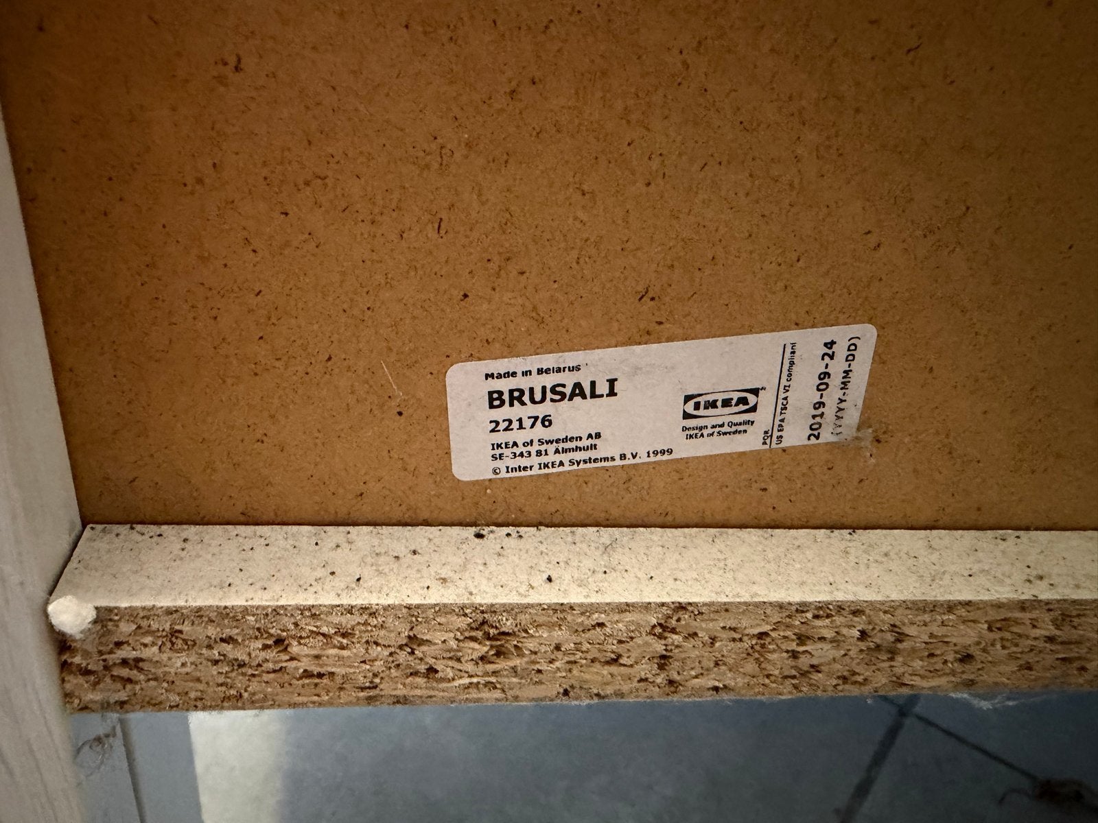 IKEA BRUSALI Hoge kast met deuren - Wit, Ophalen, Gebruikt, 50 tot 100 cm, 150 tot 200 cm