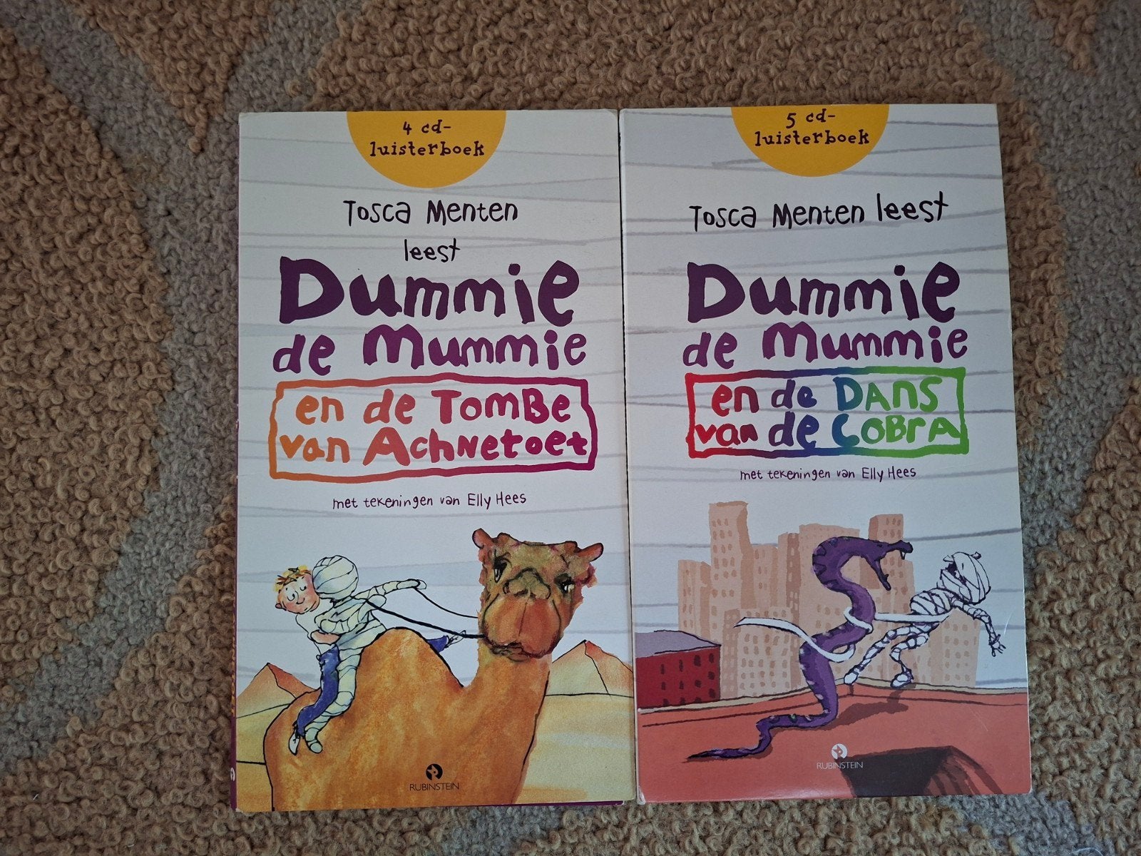 Dummie de Mummie luisterboeken (2 stuks), Boeken, Ophalen of Verzenden, Zo goed als nieuw, Tosca Menten, Fictie