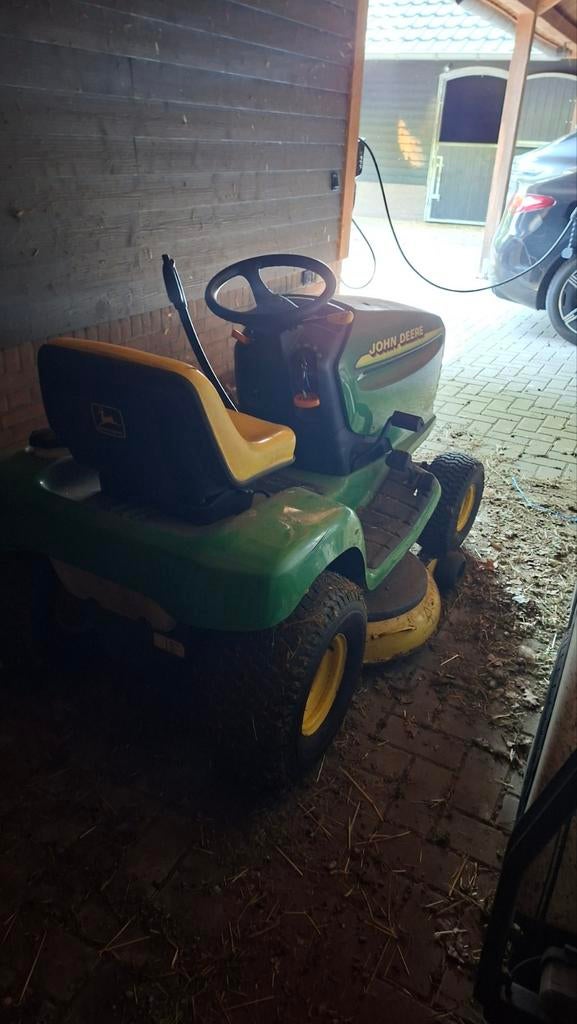 John Deere Zitmaaier LT155 - Werkt Prima!, Ophalen of Verzenden, Gebruikt, 50 cm of meer