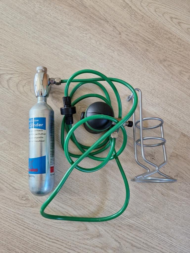 CO2 tankje voor aquarium, Ophalen