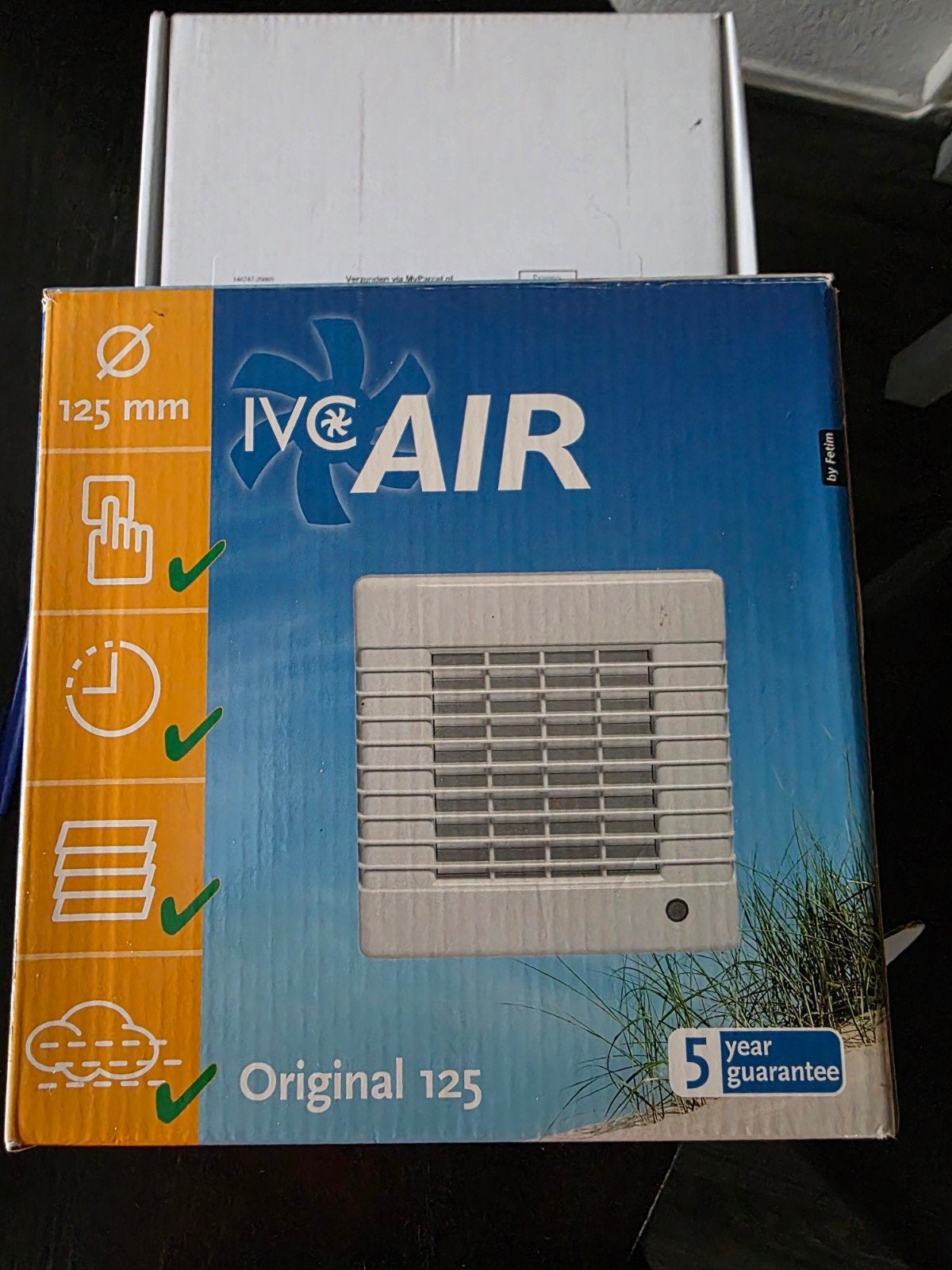 Nieuwe IVC Air Badkamer/Toilet Ventilator 125mm, Ophalen of Verzenden