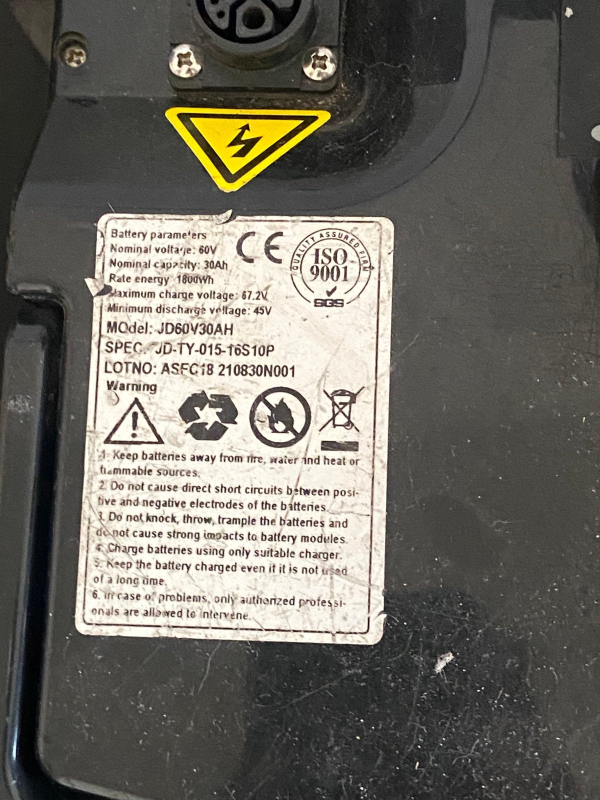 La Souri E-sourini Lithium accu 72v, Ophalen, Gebruikt, Overige typen, Overige merken