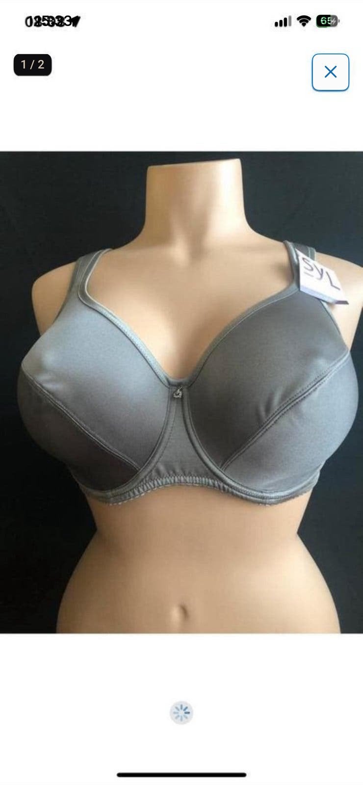 Syl Bh maat 85b Model maia silver grey, Verzenden, Grijs, BH