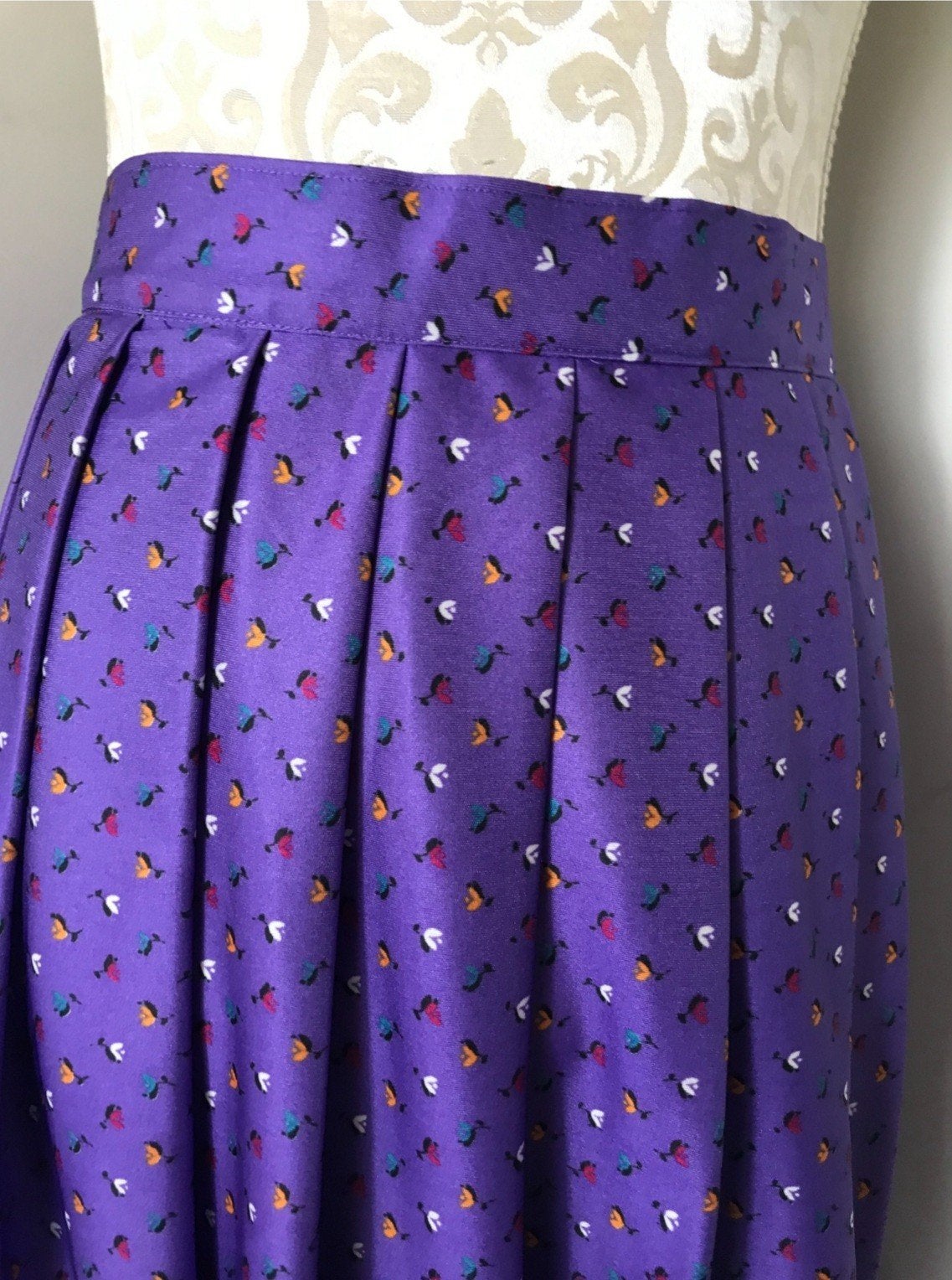 Vintage Rok, Ophalen of Verzenden, Zo goed als nieuw, Maat 36 (S), Onder de knie