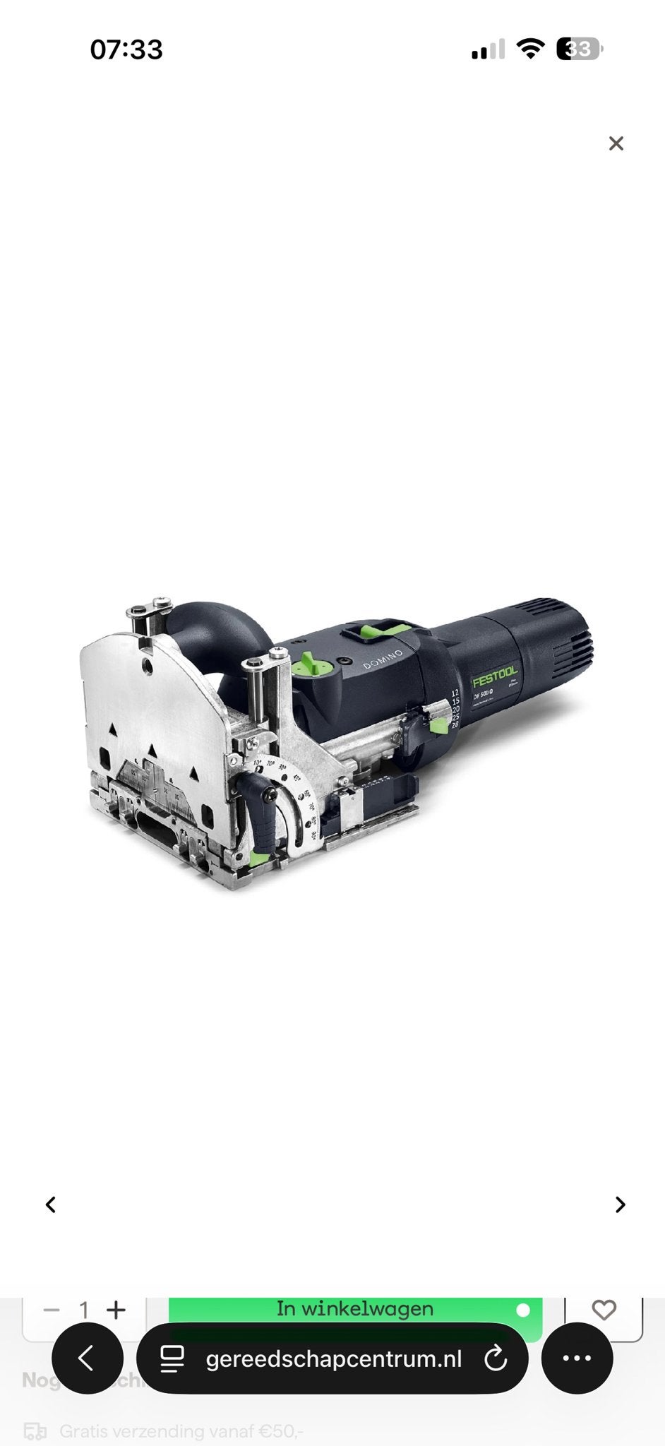 Festool Domino DF 500 Q Set - Nieuw en Compleet, Ophalen, Nieuw
