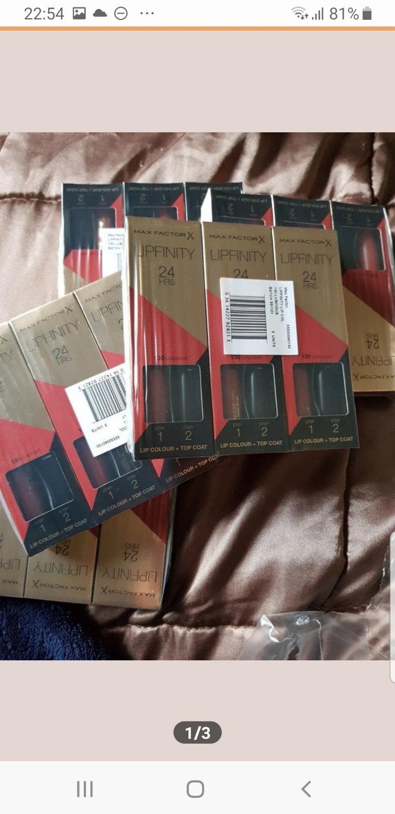10 stuks maxfactor lipfinity zonder topcoat nr 130, Verzenden, Nieuw, Overige kleuren, Handen en Nagels