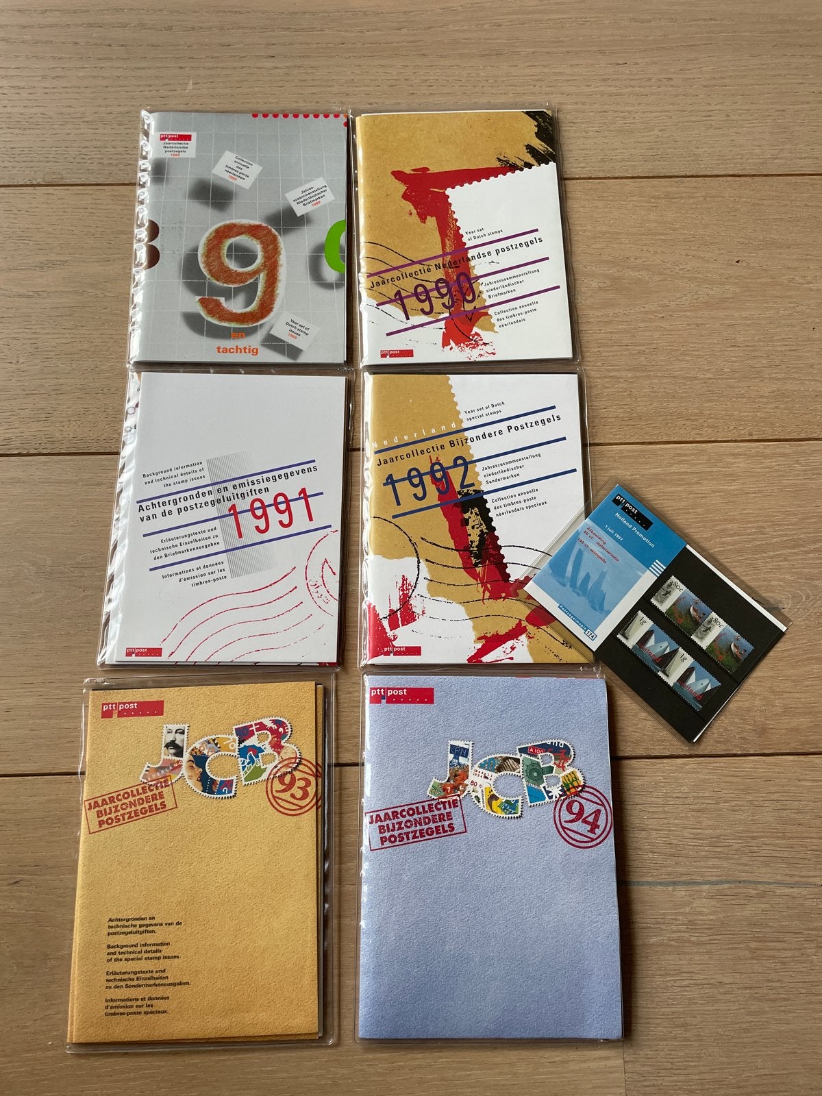 Jaarcollectie Nederlandse Postzegels 1989-1994, Ophalen of Verzenden, Na 1940, Postfris