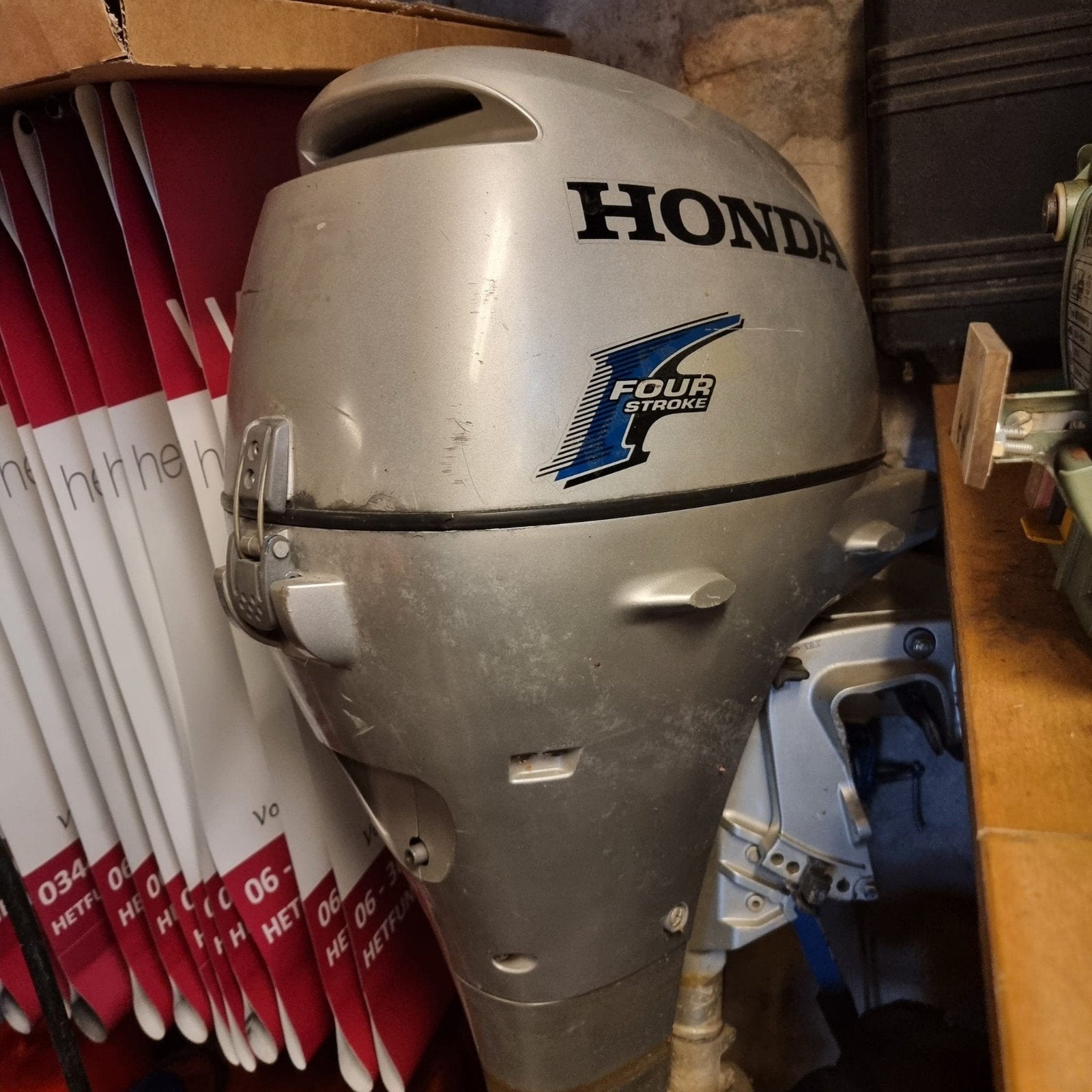Honda 10pk buitenboordmotor, Watersport en Boten, Buiten- en Binnenboordmotoren, Ophalen, Gebruikt, Benzine, 5 tot 10 pk