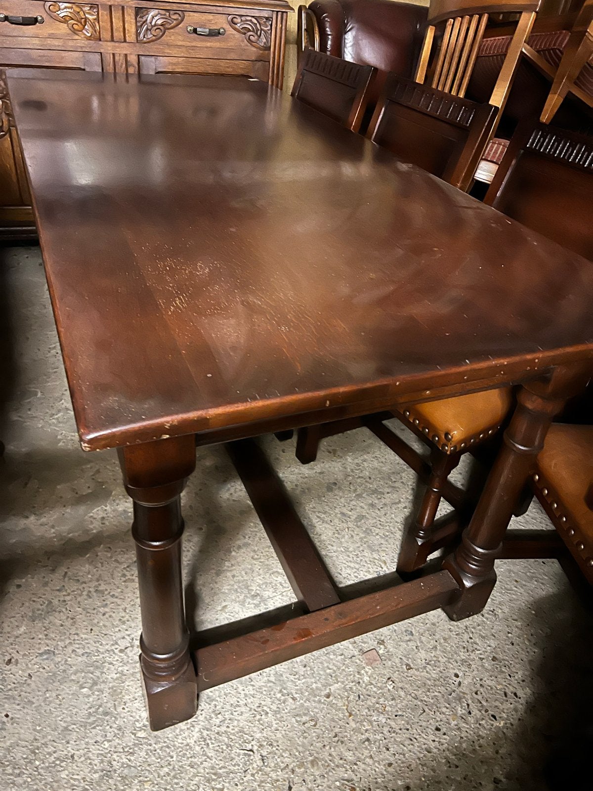 Antieke kersenhouten eetkamertafel, Ophalen