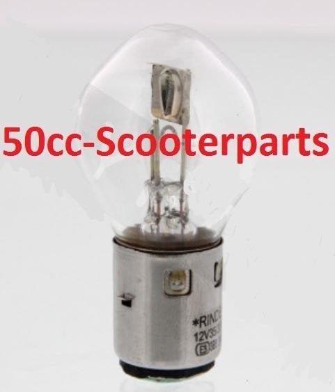 Lamp 12V 35/35W Ba20D Wit Vespa Lx Sym Allo Koplamp 50120235, Ophalen of Verzenden