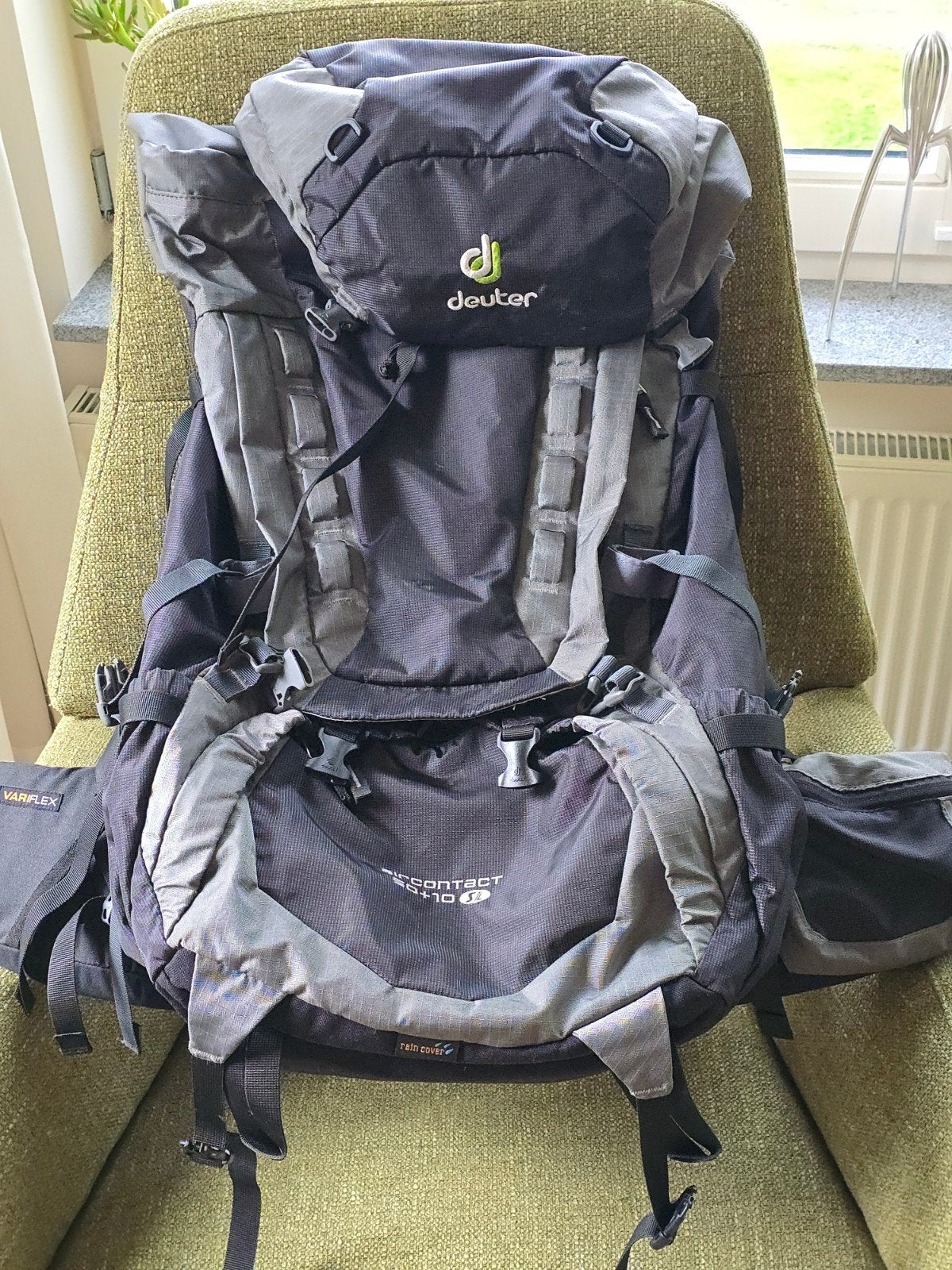 Deuter Aircontact 50+10 SL Trekkingrugzak, Ophalen of Verzenden, Zo goed als nieuw, Rugzak