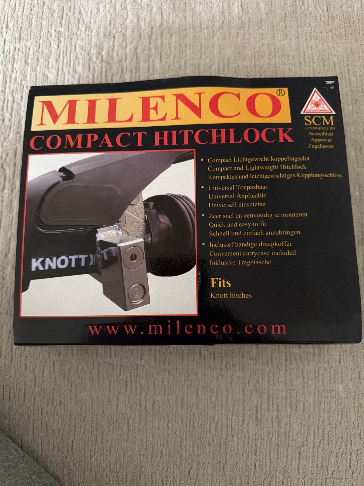 Nieuw! Milenco Compact Disselslot SCM Goedgekeurd voor Knott, Ophalen of Verzenden, Nieuw