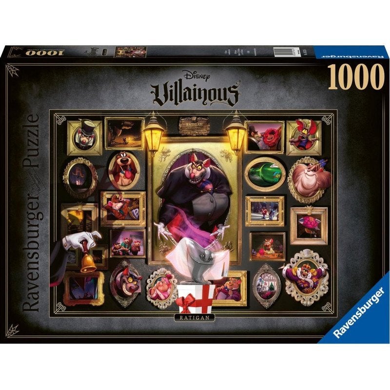 Ravensburger: Disney Villainous: Ratigan 1000 Stukjes, Ophalen of Verzenden, 500 t/m 1500 stukjes, Nieuw, Legpuzzel