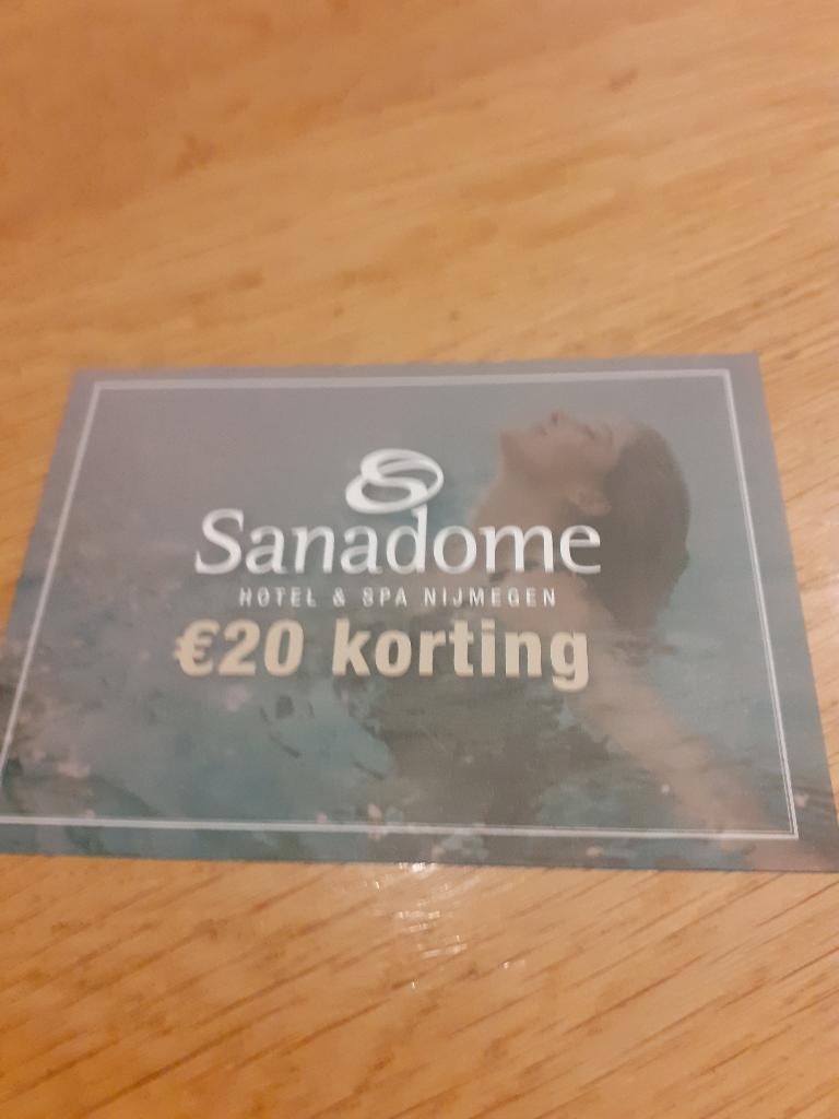 Kortingsbon sanadome, 20 euro korting, Eén persoon, Kortingsbon, Spa of Sauna