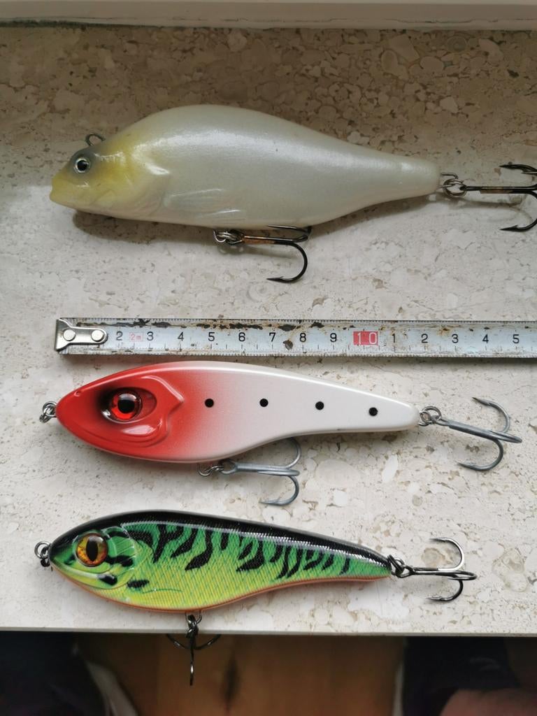 Setje met 3 jerkbaits, Watersport en Boten, Hengelsport | Roofvissen, Ophalen of Verzenden, Zo goed als nieuw, Overige typen